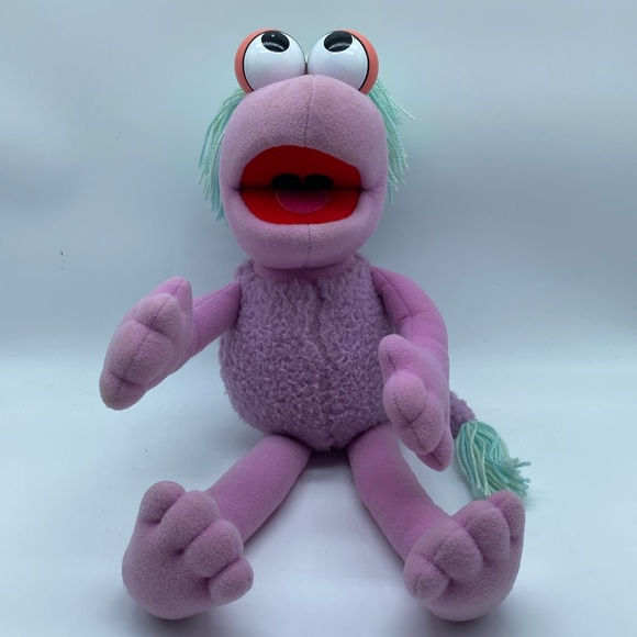 Fraggle Rock Mokey Plush Stuffed Animal Toy Purple 15” Jim Henson 1985 - Picture 2 of 13